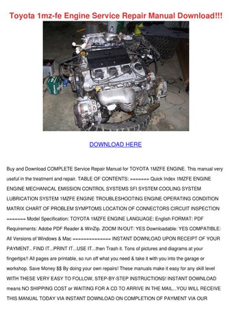 1az fe engine repair manual pdf