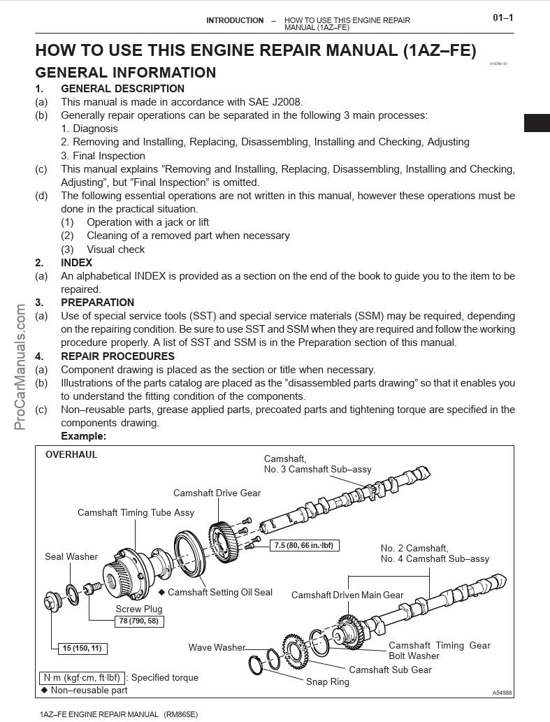 1az fe engine repair manual pdf