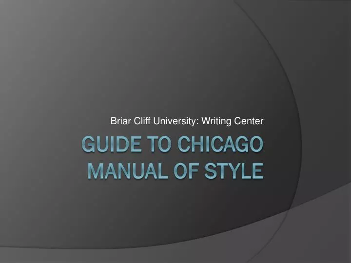 chicago manual of style humanities