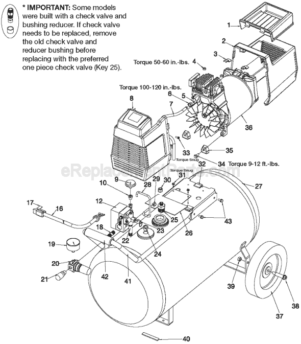 curtis air compressor parts manual