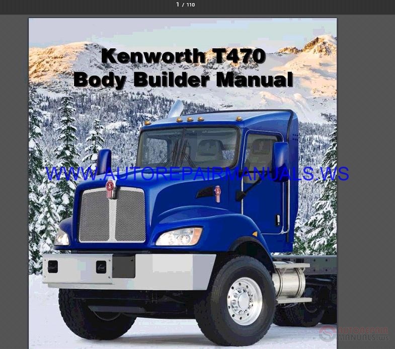 kenworth t800 body builder manual