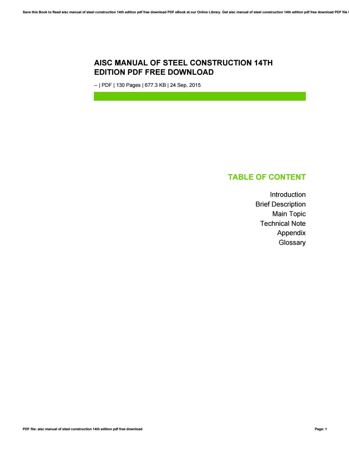 aisc lrfd manual of steel construction pdf