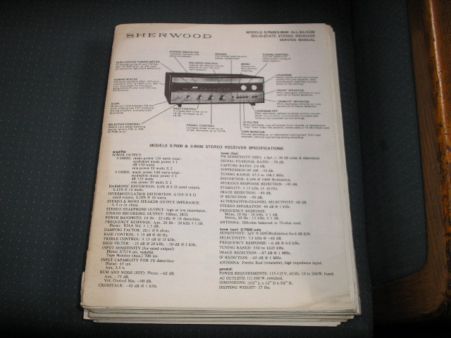 sherwood s 7200 service manual