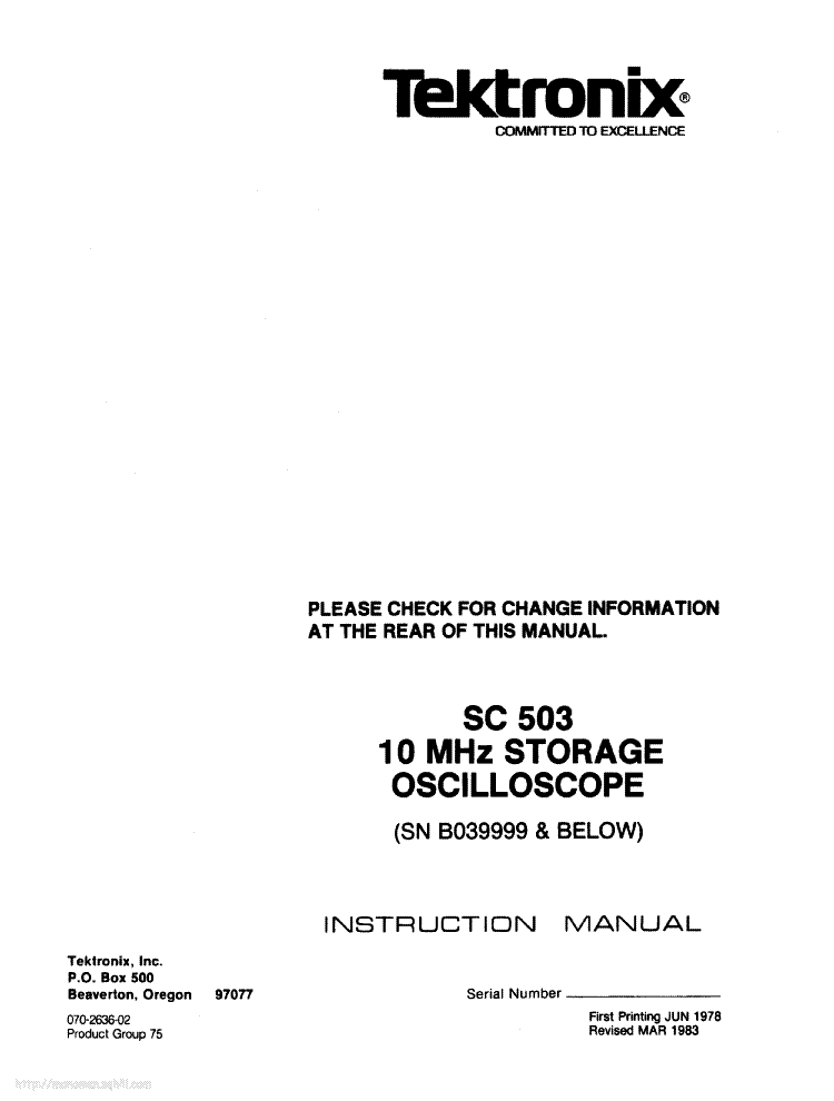 tektronix 2430a service manual pdf