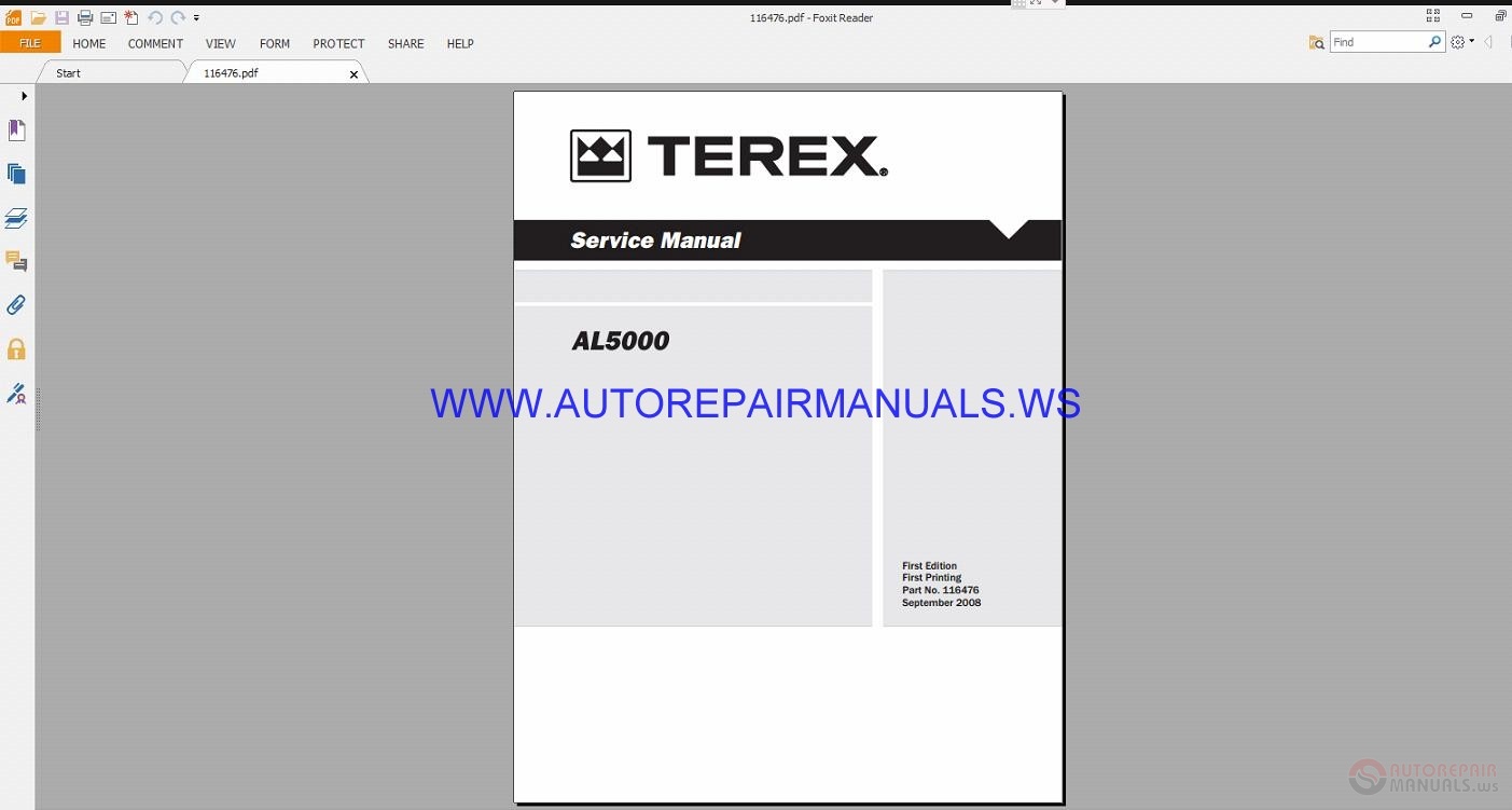 terex light tower parts manual